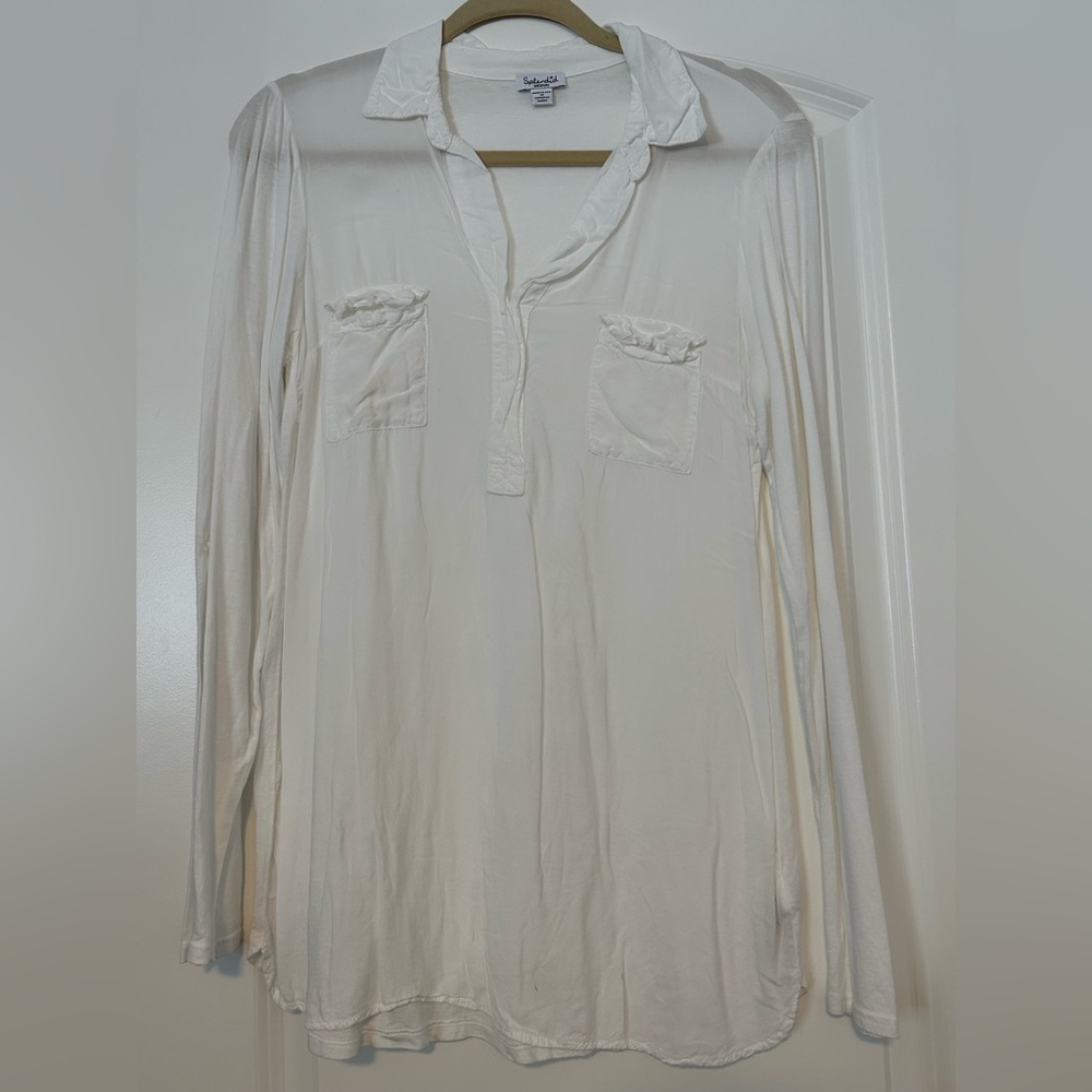 Splendid White Button Down Top - image 1